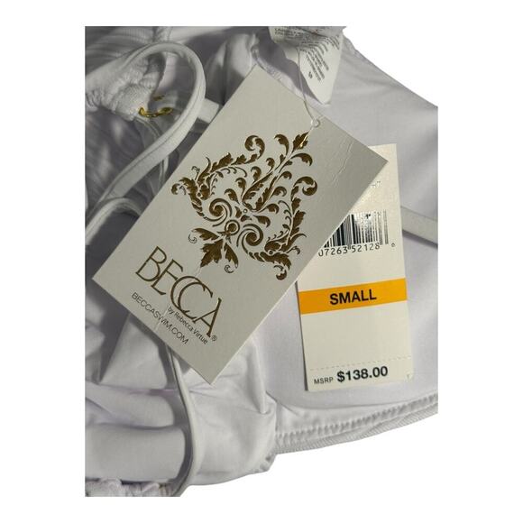 NEW BECCA by Rebecca Virtue Women’s Small Moon Ridge One Piece Swimsuit NWT - Picture 4 of 4